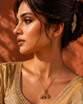 Golden Bee Pendant Necklace